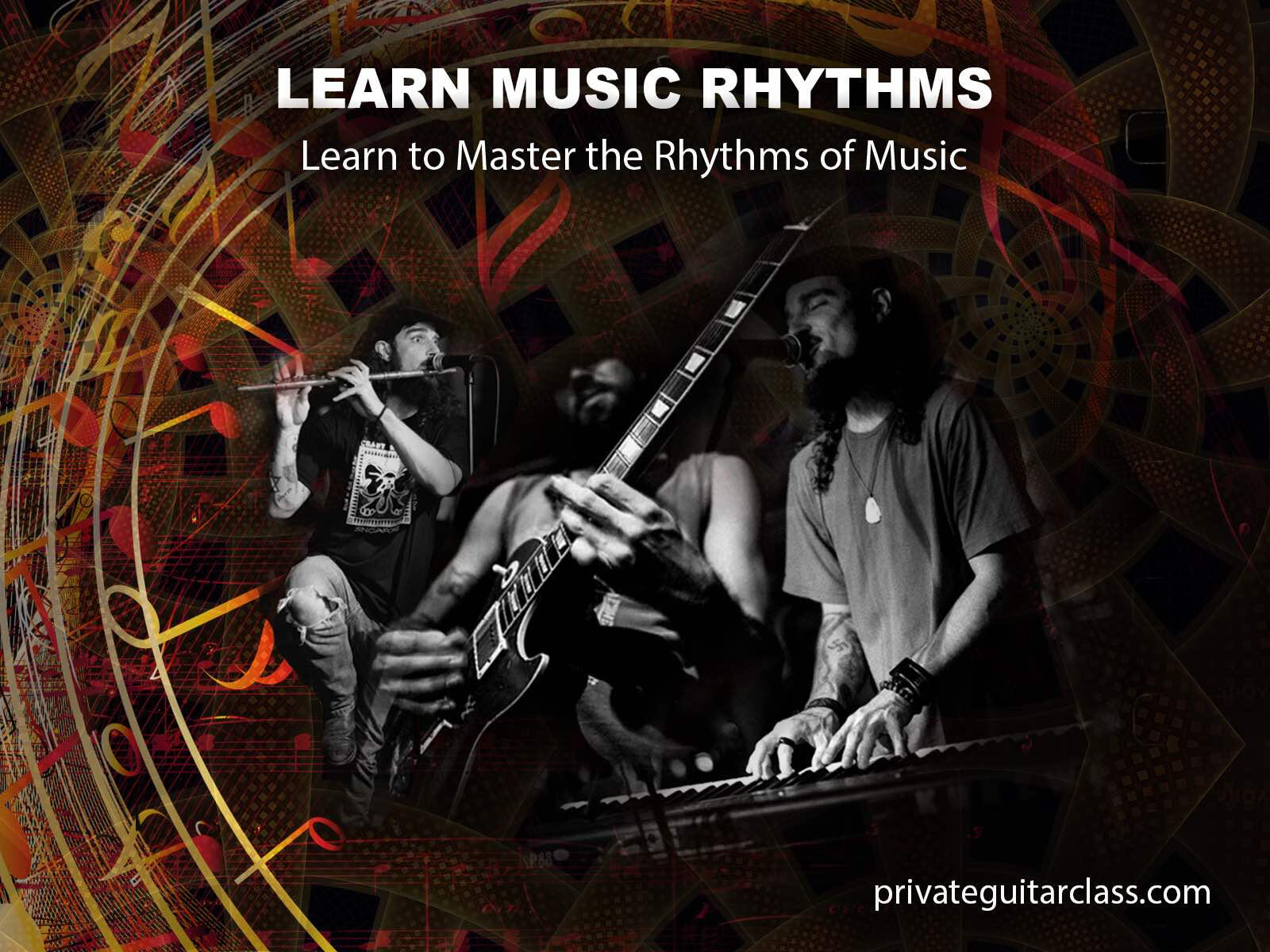 Learn music rhythms with guitar Learn music rhythms with guitar